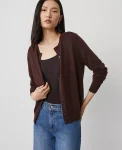 Ann Taylor Sweaters|All Sweaters|Ann Cardigan Pure Chocolate
