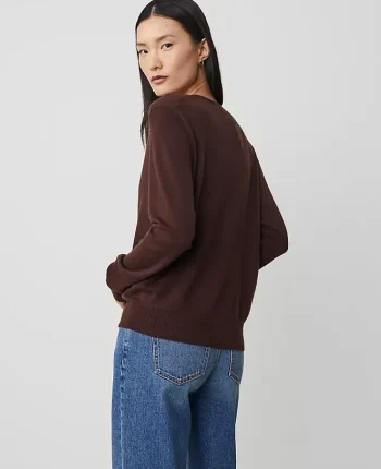 Ann Taylor Sweaters|All Sweaters|Ann Cardigan Pure Chocolate
