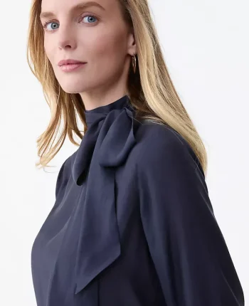 Ann Taylor Tops And Blouses|Bow Blouse Night Sky