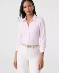Ann Taylor Tops And Blouses|Button Down Shirt Pink Ribbon