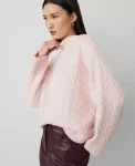 Ann Taylor Sweaters|All Sweaters|Cashmere Cable Sweater Pearl Pink