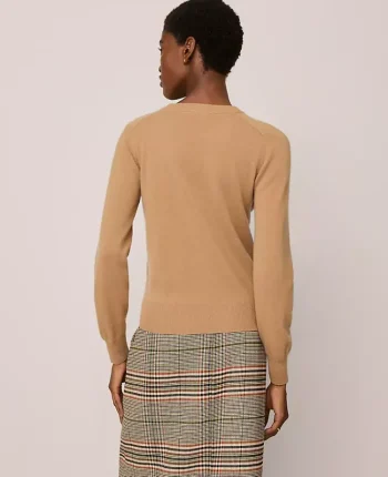 Ann Taylor Cashmere|Sweaters|Cashmere Crew Neck Sweater Perfect Camel