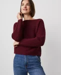 Ann Taylor Sweaters|All Sweaters|Cashmere Dolman Sweater Rich Cranberry