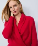 Ann Taylor Cashmere|Sweaters|Cashmere Shawl Collar Sweater Sweet Cherry