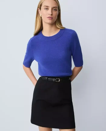 Ann Taylor Cashmere|Sweaters|Cashmere Sweater Tee Vivid Blue