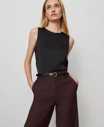 Ann Taylor Tops And Blouses|Crew Neck Shell Black