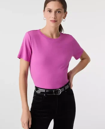 Ann Taylor Tops And Blouses|Crew Neck Tee Sugar Plum