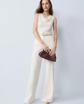 Ann Taylor Tops And Blouses|Draped Cowl Neck Top Winter White