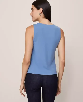 Ann Taylor Tops And Blouses|Draped Sleeveless Top Cool Cascades
