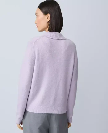 Ann Taylor Sweaters|All Sweaters|Embellished Collared Cardigan Lavender Bouquet