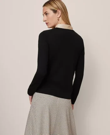 Ann Taylor Sweaters|All Sweaters|Essential Crew Neck Sweater Black