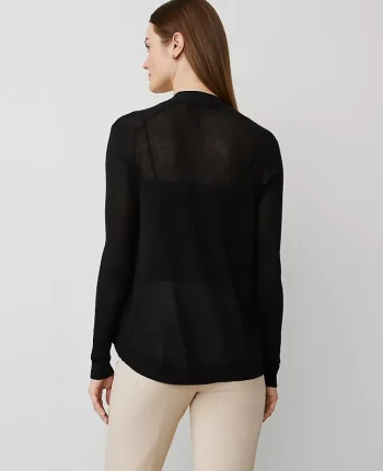 Ann Taylor Sweaters|All Sweaters|Essential Open Cardigan Black