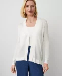 Ann Taylor Sweaters|All Sweaters|Essential Open Cardigan Winter White