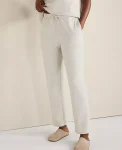 Ann Taylor All Weekend|Haven Well Within Cotton Blend Ottoman Rib Pants Full Moon Grey