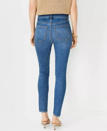 Ann Taylor Jeans|High Rise Skinny Jeans In - Curvy Fit Classic Indigo Wash