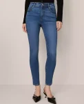 Ann Taylor Jeans|Mid Rise Skinny Jeans In Classic Wash &mdash;Curvy Fit Classic Mid Wash