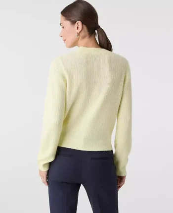 Ann Taylor Sweaters|All Sweaters|Mixed Cable Sweater Tender Yellow