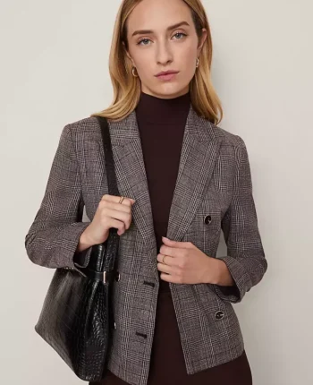 Ann Taylor Tops And Blouses|Mock Neck Elbow Sleeve Top Pure Chocolate