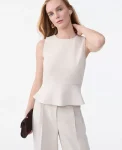 Ann Taylor Tops And Blouses|Peplum Top Sail Cloth