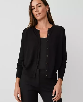 Ann Taylor Sweaters|All Sweaters|Petite Ann Cardigan Black