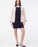 Ann Taylor Petite Sweaters|Petite Dresses|Petite Button Sweater Dress Night Sky
