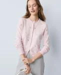 Ann Taylor Sweaters|All Sweaters|Petite Crystal Embellished Ann Cardigan Faint Lilac