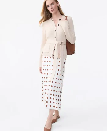 Ann Taylor Petite Skirts|New Petite Styles|Petite Dotted Satin Bias Slip Skirt Tortoise Shell