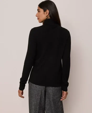 Ann Taylor Sweaters|All Sweaters|Petite Essential Turtleneck Sweater Black