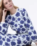 Ann Taylor Petite Sweaters|New Petite Styles|Petite Floral Raglan Sweater Electric Periwinkle