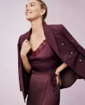 Ann Taylor Tops And Blouses|Petite Lace Trim V-Neck Tank Top Poised Plum