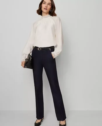 Ann Taylor Petite Jeans|Petite Mid Rise Boot Jean In Rinse Wash Classic Rinse Wash