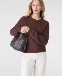 Ann Taylor Petite Sweaters|Petite Mixed Cable Sweater Rich Walnut