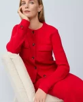 Ann Taylor Sweaters|All Sweaters|Petite Ribbed Sweater Jacket Iconic Red
