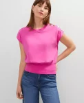 Ann Taylor Tops And Blouses|Petite Shoulder Button Top Rose Violet