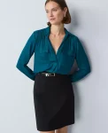 Ann Taylor Tops And Blouses|Petite Soft Drapey Camp Shirt Pacific Shore