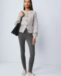 Ann Taylor Pants|Petite Pants|Petite Weekend Collection Classic Pull On Legging Moonlight Grey Heather