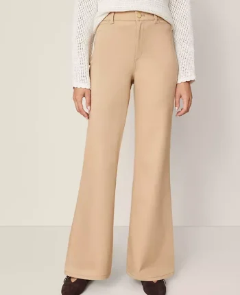 Ann Taylor Pants|Petite Pants|Petite Weekend Collection Go-Everywhere Flare Pant Cafe Au Lait
