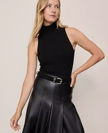 Ann Taylor Sweaters|All Sweaters|Ribbed Turtleneck Shell Black