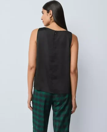 Ann Taylor Tops And Blouses|Satin Tank Top Black