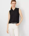 Ann Taylor Tops And Blouses|Sleeveless Camp Shirt Black