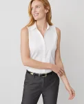 Ann Taylor Tops And Blouses|Sleeveless Essential Shirt White