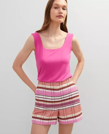 Ann Taylor Tops And Blouses|Square Neck Tank Top Rose Violet