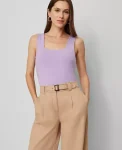 Ann Taylor Tops And Blouses|Square Neck Tank Top Lavender Petal