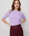 Ann Taylor Sweaters|All Sweaters|Stitch Sweater Tee Lavender Petal