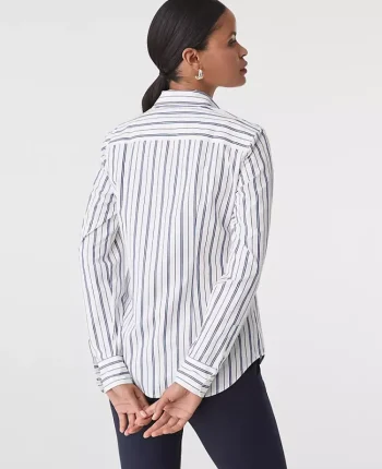 Ann Taylor Tops And Blouses|Striped Perfect Shirt Winter White