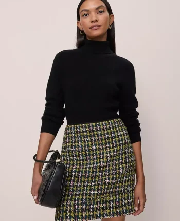 Ann Taylor Cashmere|Sweaters|Studio Collection Cashmere Ribbed Turtleneck Sweater Black