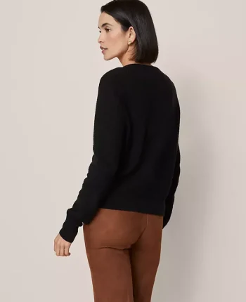 Ann Taylor Sweaters|All Sweaters|Textured Cardigan Black