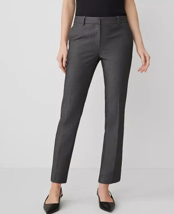 Ann Taylor Suits|Suits|The Ankle Pant In Bi-Stretch Dark Grey