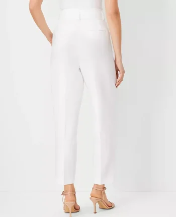 Ann Taylor Pants|The Belted Taper Pant White