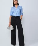 Ann Taylor Pants|The Belted Wide Leg Pant Black